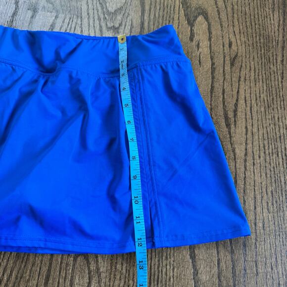 Lands End Womens Solid Royal Blue Swim Skirt Attached Brief Suit Bottom Size 10 - Picture 7 of 8